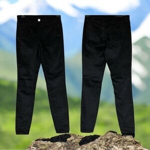 BlankNYC Crybaby Velveteen Skinny Jeans‎  Washed Black Stretch Size 24